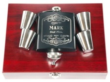 Personalized Groomsmen Gift Flask, Customized Wedding Flask for Bachelor, Grooms