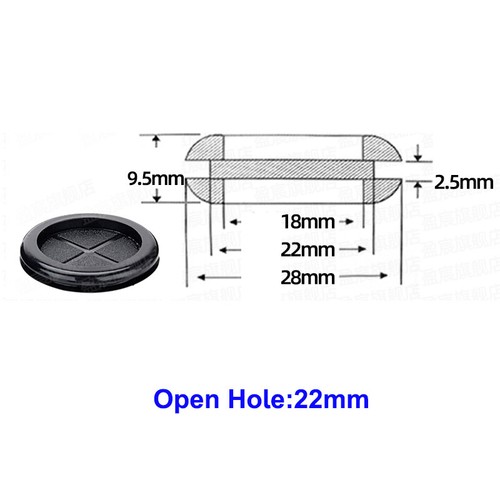 16 - 130mm Blanking Rubber Grommets Closed Blind Plugs Closed Bungs Wire Protect - Picture 10 of 32