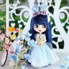 ICY DBS Blyth Puppe 1/6 Gelenkkörper 30 cm weiße Haut blaue Haare Set Puppe BJD Toy Fas