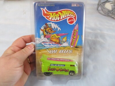 HOT WHEELS VAN DE KAMP'S FISH O SAURS VW DRAG BUS LIMITED EDITION