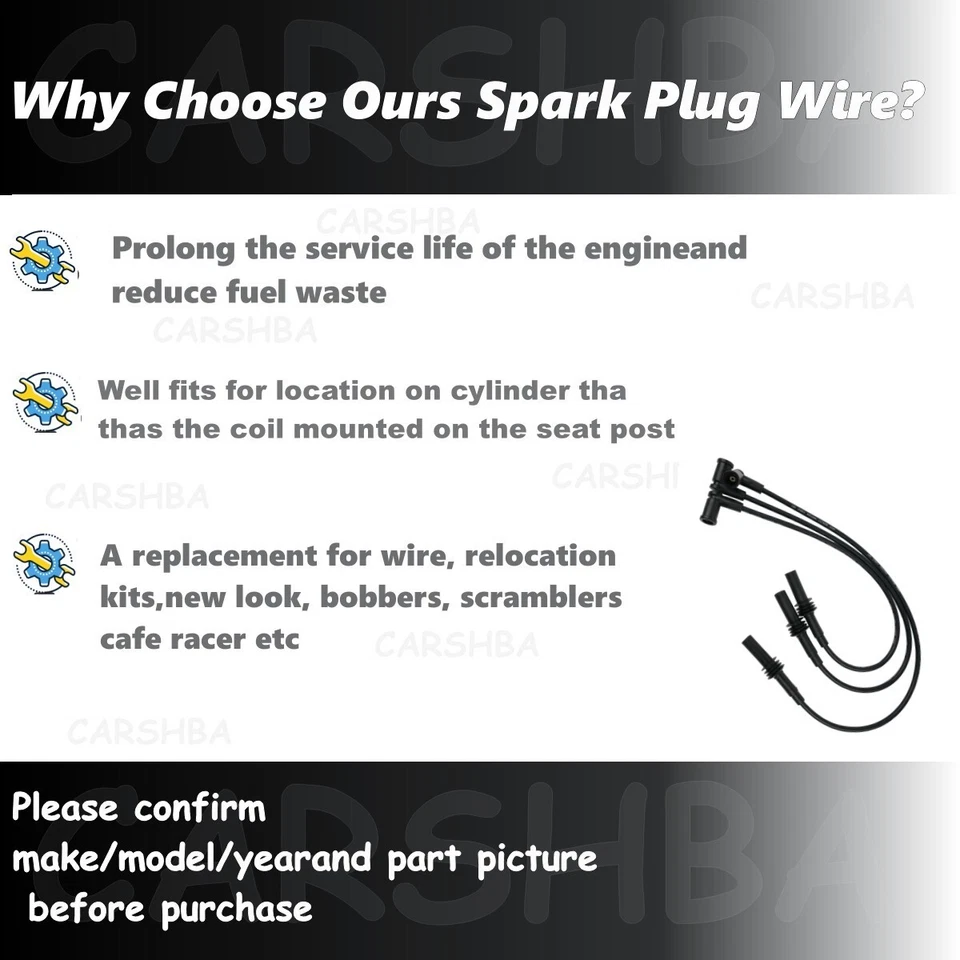 2x Spark Plug Wire Set for Kia Sportage 1995 1996 1997 1998 1999 2000 2001 2002 Foto 4 de 4