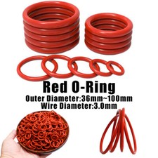 Metric Food Grade Red Silicone Rubber O Rings...