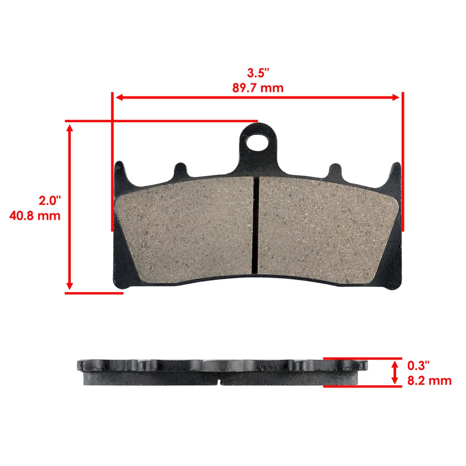 Front Brake Pads for Suzuki TL1000R 1998 1999 2000 2001 2002 2003 / 59300-33890 - Image 2 of 4