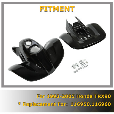 Front And Rear Fender Set ABS Plastic For 1993-2005 Honda TRX90 w