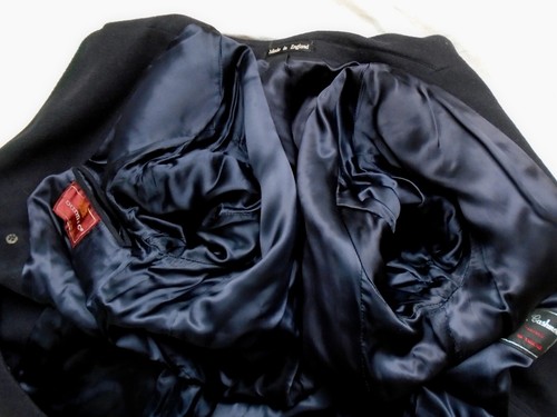 Vintage 80s 90s Dunn & Co. Mens 40L Pure Cashmere Soutien Collar Coat - Picture 8 of 12