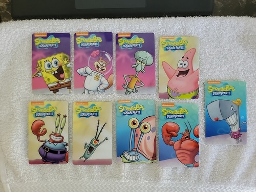 Dave Busters SpongeBob Squarepants Coin Pusher SET 9 Cards EBay