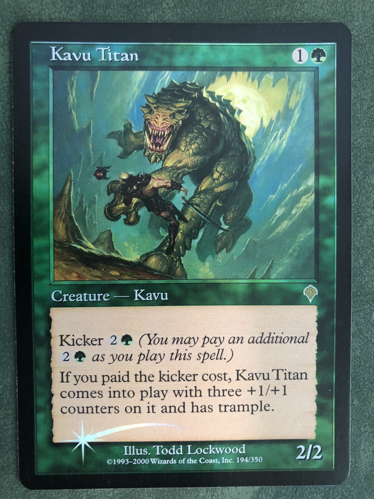 1x FOIL Kavu Titan MTG - Invasion - Near Mint/NM