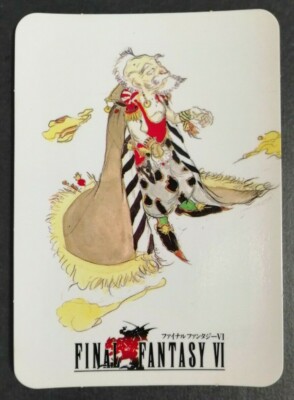 STRAGUS Final Fantasy FF6 Vintage Rare Card SQUARE ENIX F/S