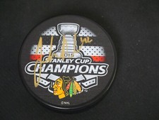JOAKIM NORDSTROM SIGNED CHICAGO BLACKHAWKS 2015 STANLEY CUP CHAMPIONS TEAM PUCK