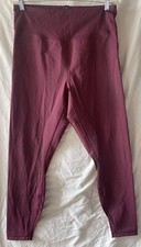 SAVAGE X FENTY SPORT, Wine Maroon Leggings, High Rise, Women's 1X, NWOT