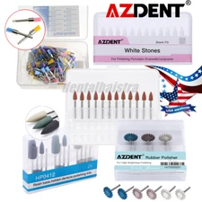 AZDENT Dental Composite Polishing Burs Rubber Polisher For Low Speed Handpiece