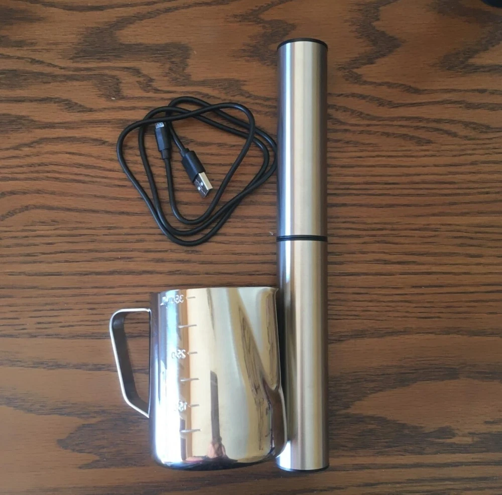 Milk Frother Handheld Electric Rechargeable Replacement Whisk Mixer Foam Maker