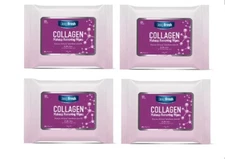 4 Pack DeepFresh Collagen Extract Make-Up Removal Wipes 4 x 25 pcs