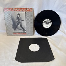 Elvis Costello My Aim is True 1977 LP UK ORANGE BACK Stiff SEEZ Porky Vinyl VG+
