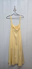 NWT Medium Yellow Slip Dress with Spaghetti Straps