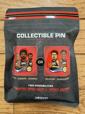 Philadelphia 76ers Sixers 25th Anniversary Blind Bag Players Pin New Sealed SGA - Image 1 of 4