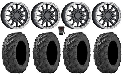 Raceline Alpha Bdlk 17'' Wheels Gm +40mm 30'' Reptile Tires Can-Am Maverick X3