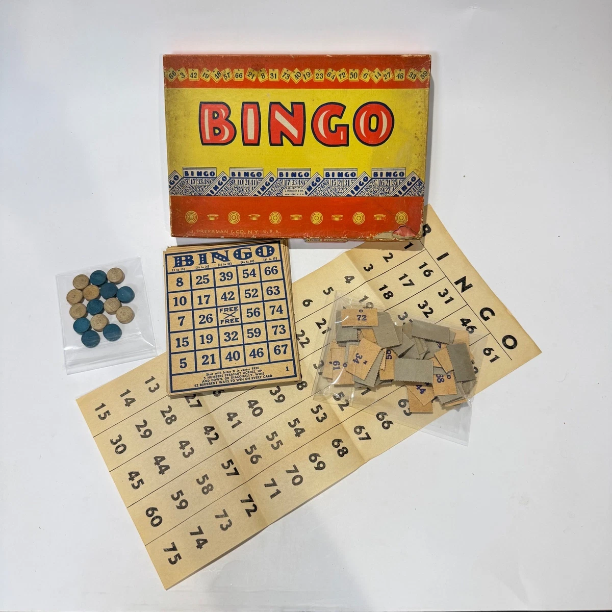 Bingo 1930 Year Vintage Manufacture Board & Traditional Games for