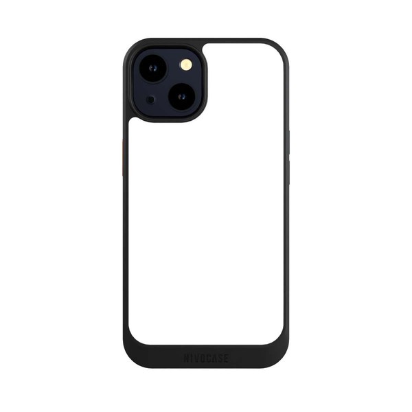 HüLle FüR Apple Iphone 14 HandyhüLle Nivocore Case Schwarz Farbe Einfarbig Weiß-image