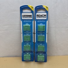 2 New Listerine / Reach Ultraclean Access Flosser Refill Pk 28 Ct Mint Flavored
