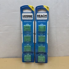 2 New Listerine / Reach Ultraclean Access Flosser Refill Pk 28 Ct  Mint Flavored