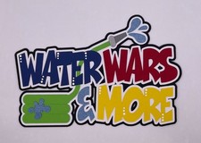 Summertime - Water Wars - Paper Piecing Scrapbook Embellishment Die Cuts