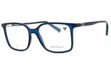 Salvatore Ferragamo SF2954 420 Crystal Navy 54mm Eyeglasses New Authentic