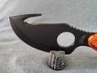 RITE EDGE 6.75" Camo Full Tang Fixed Blade Gut Hook Hunting Knife with Sheath — photo 3