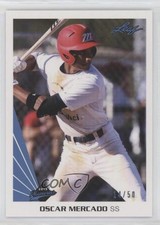 2013 Leaf Memories Blue 14/50 Oscar Mercado #B-OM1 9cf