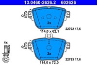 Bremsbelagsatz Scheibenbremse Hinten Ate 130460 26262 FÜR Mercedes