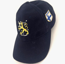 Finland Suomi Navy Blue Baseball Cap Adjustable Lion Flag Hat