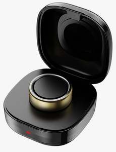 Smart Health Ring Fitness Tracker w/ Heart Rate Blood Pressure, Gold, Size 8