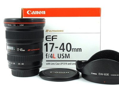 [MINT] Canon EF 17-40mm f/4 L USM Zoom LENS w/Box,Hood from Japan 1745