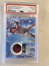 2023 Topps Holiday Relic Corbin Carroll RC PSA 9