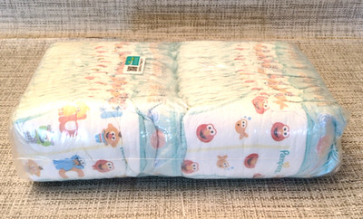 Sesame Street Diapers Pampers Baby Dry 2 Designs Size 4 - 50 Diapers