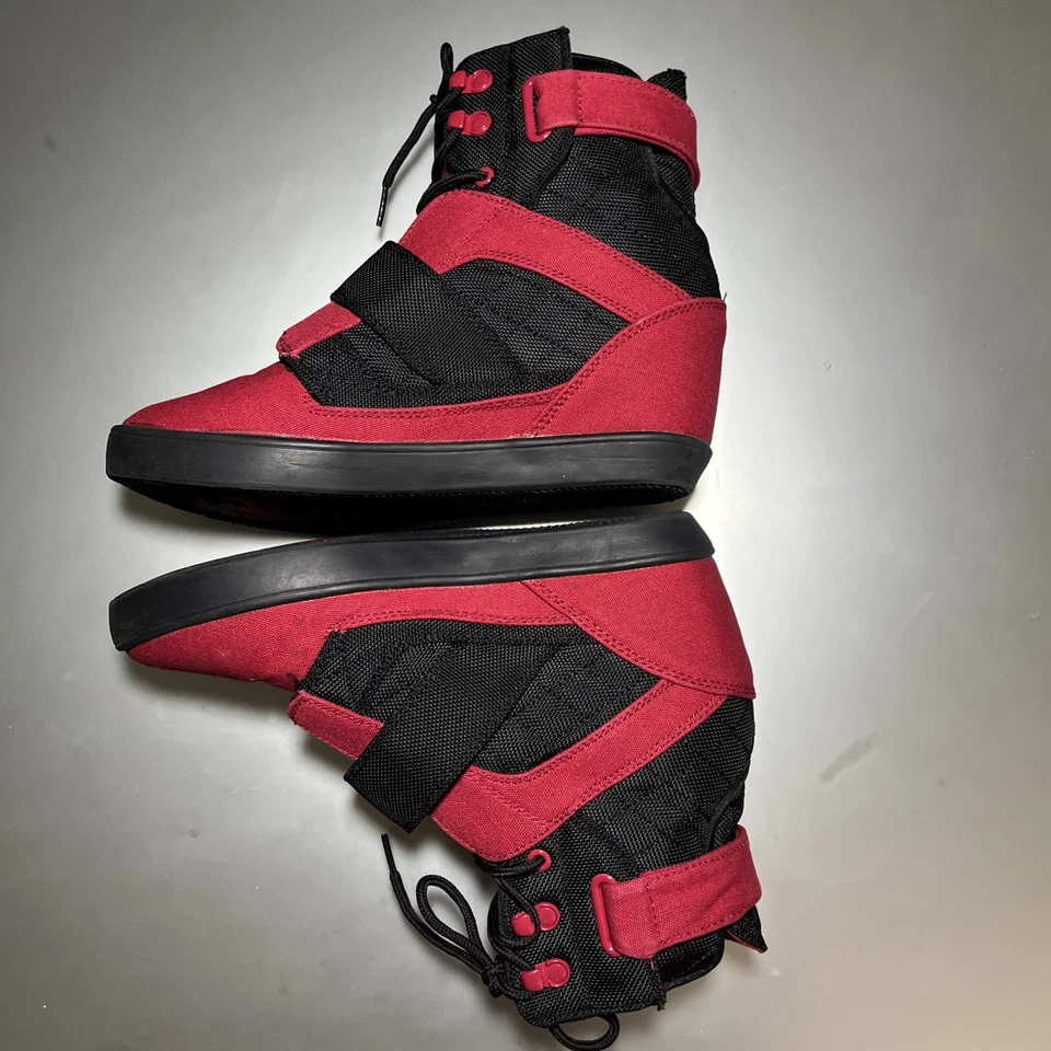 Zapatos VLADO Mujer Talla 9.5 ATLAS II WEDGE IG-1510-52 Rojo/Negro Cuña Oculta Foto 2 de 4