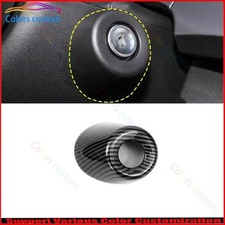 Botón de arranque de fibra de carbono ABS para Chevrolet Trax 2024 interruptor de encendido anillo moldura