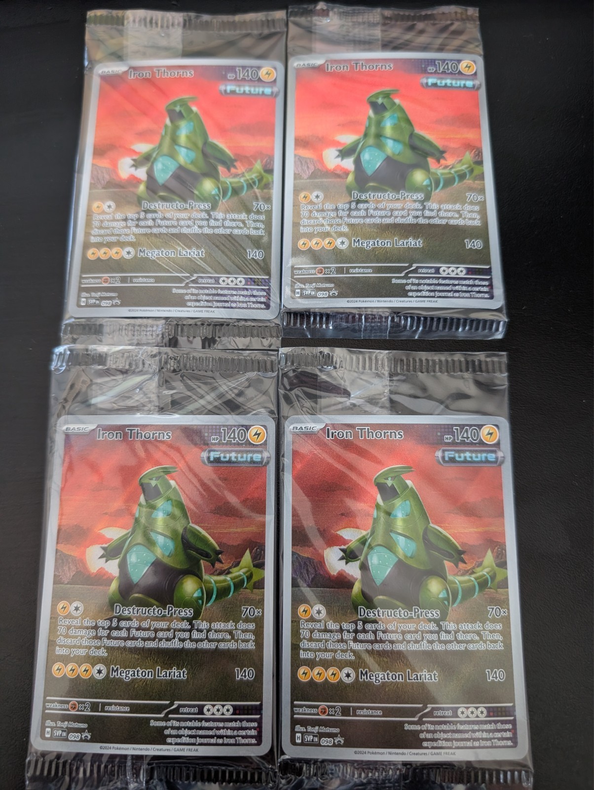 Iron Thorns 098 Pokemon TCG Scarlet & Violet Black Star Promo 2024 SEALED