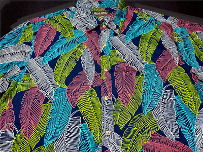 Cooke Street Mens Hawaiian Aloha Button Front Short Sleeve Cotton Shirt L