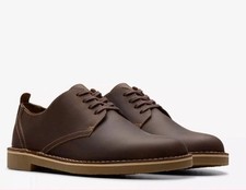 Image of Clarks Shepton Low Men’s Beeswax Leather Lace Up Shoes Uk Size 10 G EUR 44.5
