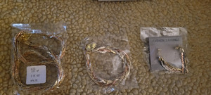 NIP/Lot of (4)-22 Kt Gold Plated Women's Fashion Jewelry Set/Please see Photo's