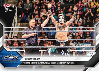2026 TOPPS NOW #36 DANHAUSEN FIRST WWE WIN CARD LIMITED EDITION