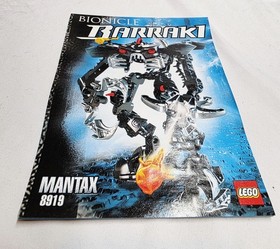 LEGO BIONICLE 8919 Mantax (2007, 100% Complete W/ Manual, Squids, Retired)