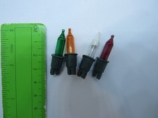 Lyvia   Xmas bulbs  12v  Push in notched bulbs  COLOURED ( 788NFC) WITH FUSE