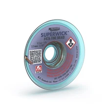 MG Chemicals 426 Desoldering Braid #4 Fine Super Wick with RMA Flux,... 