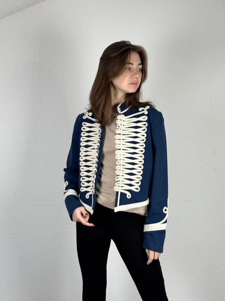 Chaqueta Banda Stella McCartney Militar Azul Marino Húsar Talla Real ~ XS (14 años) Foto 2 de 4