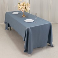 Dusty Blue 60x126" RECTANGLE Lamour Satin TABLECLOTH Wedding Party Home Banquet