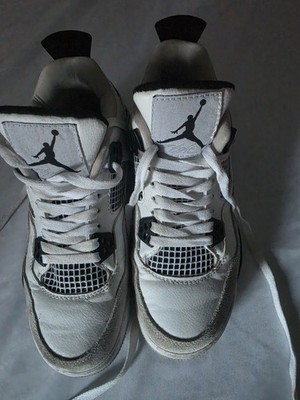 Jordan Air Jordan 4 Retro White Black Gray 5,5 Sneaker. UNISEX