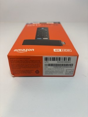 Amazon Fire 4K HDR Streaming Media Player - Black (B08XVYZ1Y5)