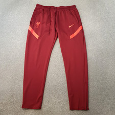 Nike Liverpool Mens Tracksuit Bottoms Large Red Dri-Fit Football 21/22 Training